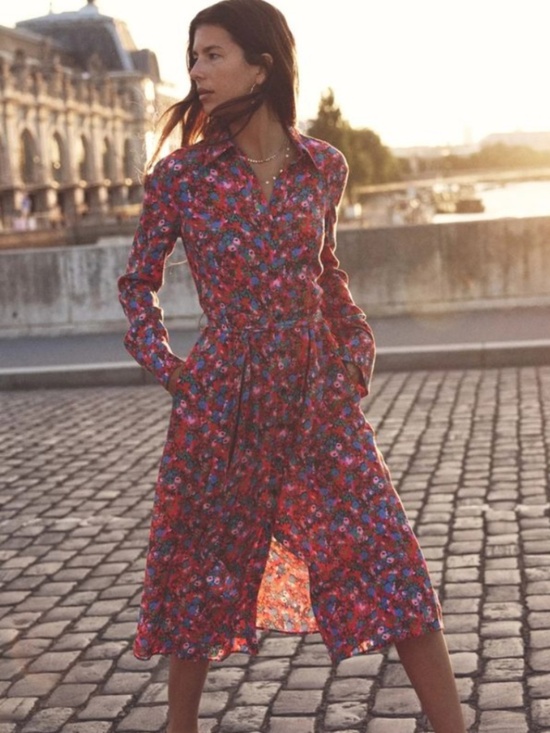 Dresses & Skirts - NWOT Boden Kate shirt dress in a vibrant bittersweet meadow pop floral print